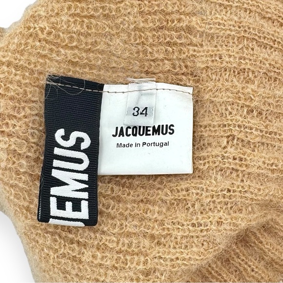 [sold] Jacquemus Beige La Robe Dao Mohair Blend Maxi Dress sz 34 - Picture 12 of 13